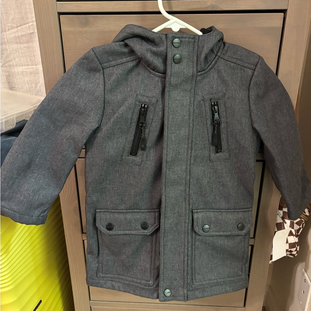 Urban Republic Charcoal Kids Raincoat with Hood